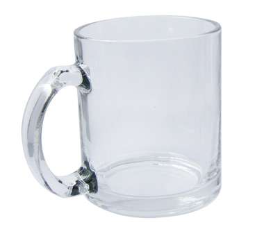 Clear Glass Sublimation Mug - 11oz.