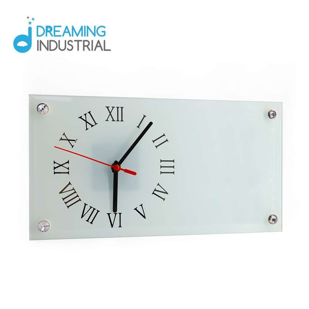 PICK-UP 20pcs 7.8 x 7.8 Square Sublimation Blank Glass Photo Frame With  Clock